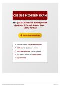 CSE 565 Midterm Exam 85&plus; &lpar;2025-2026 Exam Bundle&rpar; Solved Questions   Correct Answer Keys   100&percnt; Verified
