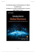 Test Bank Introduction To Global Business 3rd Edition By Julian Gaspar &vert;All Chapters &lpar;1-15&rpar; Q& As Verified&vert; Grade A&plus; Assured &vert;ISBN 9780357717011