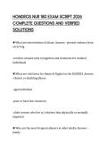 HONDROS NUR 180 EXAM SCRIPT 2026 COMPLETE QUESTIONS AND VERIFIED SOLUTIONS