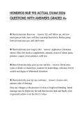 HONDROS NUR 195 ACTUAL EXAM 2026 QUESTIONS WITH ANSWERS GRADED A&plus;