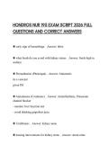 HONDROS NUR 195 EXAM SCRIPT 2026 FULL QUESTIONS AND CORRECT ANSWERS