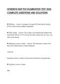 HONDROS NUR 195 EXAMINATION TEST 2026 COMPLETE QUESTIONS AND SOLUTIONS