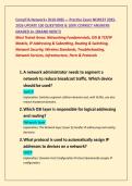 CompTIA Network&plus; &lpar;N10-008&rpar; &mdash; Practice Exam NEWEST 2025- 2026 UPDATE 100 QUESTIONS & 100&percnt; CORRECT ANSWERS  GRADED A&plus; &lpar;BRAND NEW&excl;&excl;&rpar;