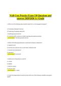 NAB Core Practice Exam &ndash; 110 Questions &vert; Verified Questions and Correct Answers &vert; 2025&sol;2026 A&plus; Grade Edition