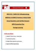NURS 231&sol;BIOD 331 Pathophysiology Module 6 Exam &ndash; 2 Versions & Study Guide &vert; Portage Learning &vert; Latest 2026 Update&comma; A&plus; Graded 100&percnt; Verified