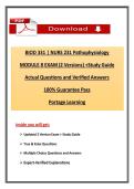 NURS 231&sol;BIOD 331 Pathophysiology Module 8 Exam &ndash; 2 Versions & Study Guide &vert; Portage Learning &vert; Latest 2026 Update&comma; A&plus; Graded 100&percnt; Verified