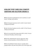 HOSA EMT STUDY GUIDE 2026 COMPLETE QUESTIONS AND SOLUTIONS GRADED A&plus;