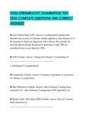 HOSA EPIDEMIOLOGY EXAMINATION TEST 2026 COMPLETE QUESTIONS AND CORRECT ANSWERS