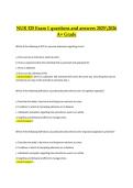 NUR 325 Exam 1&comma; 2025&sol;2026 &ndash; Questions and Verified Answers&comma; A&plus; Grade edition