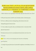 NURS 5220 Test 2 2025 &vert; Actual Exam Questions & Complete MCQ Solutions &vert; Verified A&plus; PDF LATEST&period;