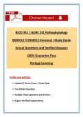 NURS 231&sol;BIOD 331 Pathophysiology Module 5 Exam &ndash; 2 Versions & Study Guide &vert; Portage Learning &vert; Latest 2026 Update&comma; A&plus; Graded 100&percnt; Verified
