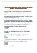 PCB 3023 CELL BIOLOGY EXAM 1 REVIEW QUESTIONS AND CORRECT ANSWERS 100&percnt; VERIFIED 2026 UPDATE&excl;&excl;