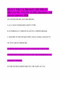 HEAVY TRUCK BRAKES MICHIGAN MECHANIC STUDY GUIDE Questions and correct answers 2026