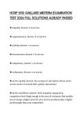HOSP 1010 GAILLARD MIDTERM EXAMINATION TEST 2026 FULL SOLUTIONS ALREADY PASSED