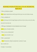 Semmelweis Entrance Exam Medicine & Biology  &vert; Practice Questions & Solutions PDF