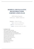CHPN&reg; Certification Examination &ndash; Certified Hospice and Palliative Nurse &vert; 2026&sol;2027 Academic Cycle &vert; NBCHPN-Aligned &vert; 150 Multiple-Choice Questions with Verified Answers