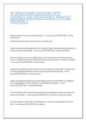 3P APEA EXAM 2025&sol;2026 WITH QUERIES AND RESPONSES PRINTED PROPERLY