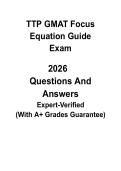 GMAT Focus Equation Guide 2026 &vert; Quant Formulas&comma; Algebra & Problem-Solving Review PDF