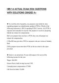 HRB 1-6 ACTUAL EXAM 2026 QUESTIONS WITH SOLUTIONS GRADED A&plus;