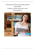 Test Bank Essentials of Understanding Psychology 14th Edition By Robert Feldman &vert;All Chapters &lpar;1-14&rpar; &vert;Q&As Verified&vert; Grade A&plus; Assured&vert; ISBN 9781260829013