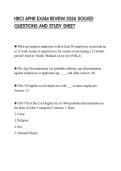 HRCI APHR EXAM REVIEW 2026 SOLVED QUESTIONS AND STUDY SHEET