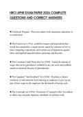 HRCI APHR EXAM PAPER 2026 COMPLETE QUESTIONS AND CORRECT ANSWERS