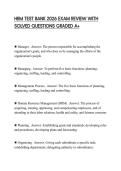 HRM TEST BANK 2026 EXAM REVIEW WITH SOLVED QUESTIONS GRADED A&plus;