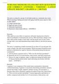 NURS 5461 MEDSURG EXAM 4 REVIEW QUESTIONS AND CORRECT ANSWERS &vert; VERIFIED &vert; LATEST UPDATE 2026&sol;2027 &vert; GRADED A&plus; &vert; 100 PASS&period;