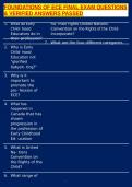 FOUNDATIONS OF ECE FINAL EXAM QUESTIONS & VERIFIED ANSWERS PASSED