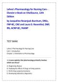 Lehne&rsquo;s Pharmacology for Nursing Care 12th Edition Test Bank &ndash; NCLEX Pharmacology Practice Questions&comma; Nursing Pharmacology Exam MCQs with Rationales&comma; Burchum & Rosenthal