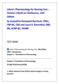 Lehne&rsquo;s Pharmacology for Nursing Care 12th Edition Test Bank &vert; Nursing Pharmacology Exam Questions&comma; NCLEX Pharmacology Practice MCQs with Rationales
