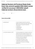Maternal Newborn Ati Proctored Study Guide Exam fully solved & updated 2026 &lpar;latest version verified for accuracy&rpar; &vert; 20252026 Latest&excl;&excl; Maternal newborn ati proctored exam