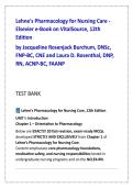 Lehne&rsquo;s Pharmacology for Nursing Care 12th Edition Test Bank &vert; Nursing Pharmacology Exam Questions&comma; NCLEX Pharmacology Practice MCQs with Rationales
