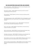 GEO 2010 MIDTERM EXAM QUESTIONS AND ANSWERS