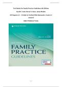 Test Banks For Family Practice Guidelines 6th Edition By Jill C&period; Cash&semi; Cheryl A&period; Glass&semi;  Jenny Mullen &vert;All Chapters &lpar;1 &ndash; 23&rpar; &vert;Q& As Verified With Rationales &vert; Grade A&plus; Assured &vert;ISBN 9780826173546