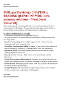 PHIL 341 Physiology CHAPTER 4 READING QUESTIONS With 100&percnt; accurate solutions &ndash; West Coast University
