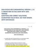 2026 Evolve HESI Fundamentals V1‑V3 &ndash; Verified Questions & Correct Solutions with Rationales &vert; Guaranteed Value Pack