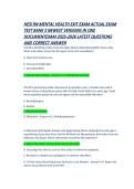 HESI RN Mental Health EXIT Exam &ndash; 3 Newest Versions with Verified Questions & Answers &lpar;2026&sol;2027&rpar;