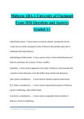 Midterm ABA-1 University of Cincinnati Exam 2026 Questions and Answers Graded A&plus;