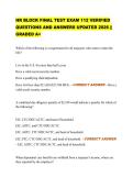 HR BLOCK FINAL TEST EXAM 112 VERIFIED  QUESTIONS AND ANSWERS