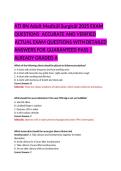 ATI RN Adult Medical-Surgical Exam Prep &ndash; Verified Questions & Detailed Answers&comma; Graded A 2026&sol;2027