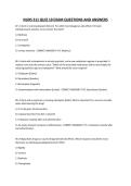 NURS 311 QUIZ 10 EXAM QUESTIONS AND ANSWERS
