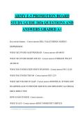 ARMY E-5 PROMOTION BOARD STUDY GUIDE 2026 QUESTIONS AND ANSWERS GRADED A&plus;