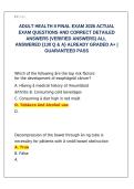 Adult Health II Final Exam &ndash; 130 Verified Questions & Detailed Answers&comma; Graded A&plus;