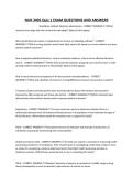 NUR 3405 Quiz 1 EXAM QUESTIONS AND ANSWERS