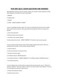 NUR 3405 QUIZ 2 EXAM QUESTIONS AND ANSWERS