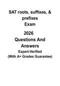 SAT Roots&comma; Prefixes & Suffixes 2026 &vert; Vocabulary Building Guide for Digital SAT PDF