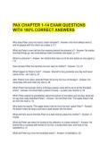 PAX CHAPTER 1-14 EXAM QUESTIONS WITH 100&percnt; CORRECT ANSWERS 