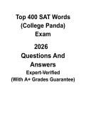 Top 400 SAT Words 2026 &vert; High-Frequency Vocabulary List for Digital SAT PDF