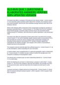 GLO-BUS QUIZ 1 QUESTIONS & ELABORATED ANSWERS VERIFIED 100&percnt; UPDATED VERSION